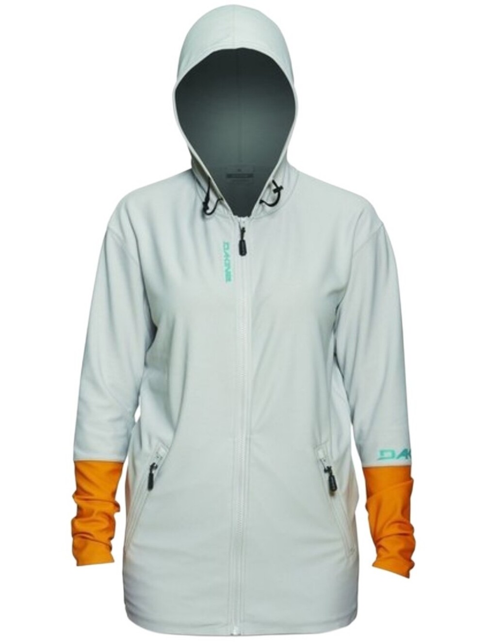Dakine H2O Women's Zip-Up Water Sport Activewear Hoodie Grey & Orange Size XL